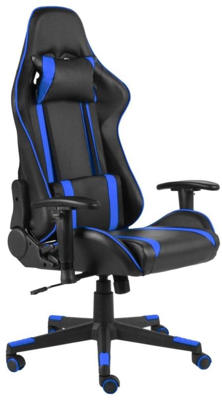 Herní židle SHUMEE Otočná herní židle modrá PVC , 20479