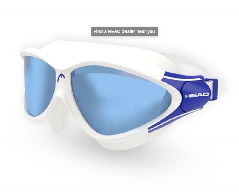 Plavecké brýle Head Rebel, modrá/transparentní