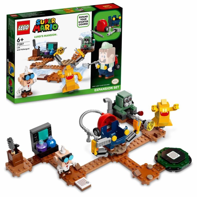 LEGO stavebnice LEGO® Super Mario™ 71397 Luigiho sídlo – Poltergust – rozšiřující set