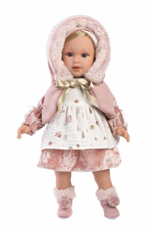 Panenka Llorens 54044 Lucia - realistická panenka s měkkým látkovým tělem - 40 cm