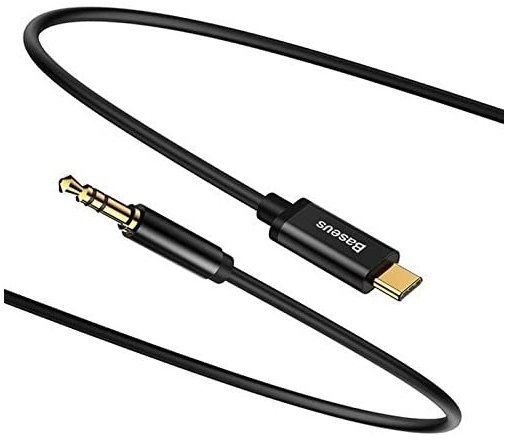 Audio kabel Baseus USB-C to Jack 3.5mm Audio Cable 1.2m Black
