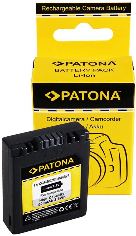Baterie pro fotoaparát PATONA pro Panasonic Lumix DMW-BM7/ 500mAh