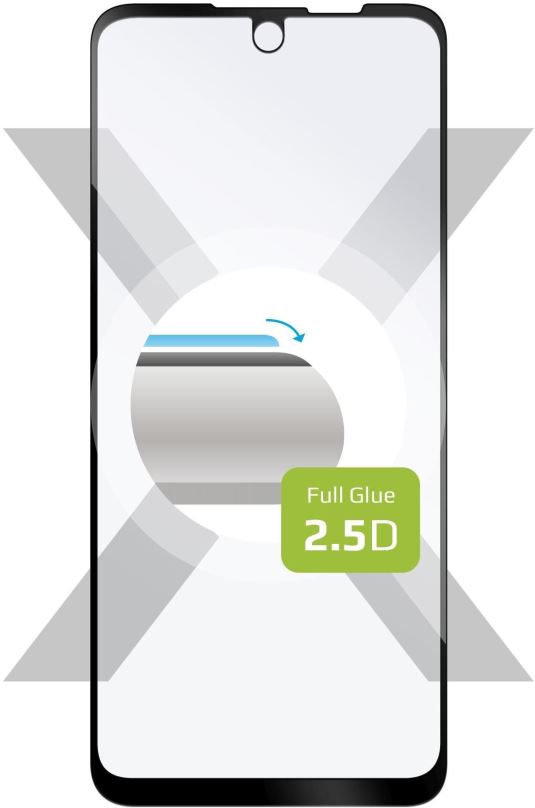 Ochranné sklo FIXED FullGlue-Cover pro Motorola Moto G71 černé