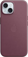 Kryt na mobil Apple iPhone 15 Kryt z tkaniny FineWoven s MagSafe morušově rudý