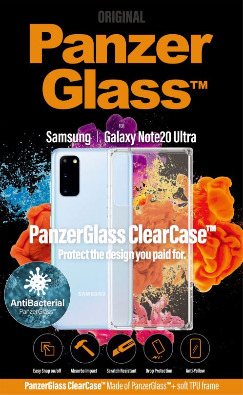 Kryt na mobil PanzerGlass ClearCase AntiBacterial pro Samsung Galaxy Note 20 Ultra 5G
