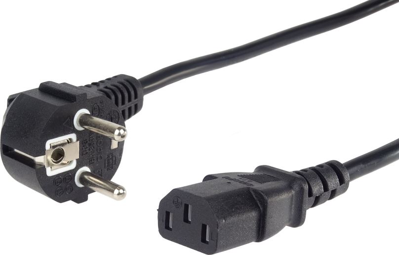 Napájecí kabel PremiumCord napájecí 230V k PC 1m černý