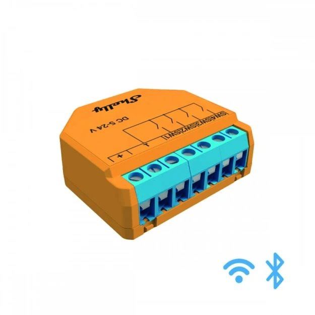 WiFi spínač Shelly i4 Plus DC, modul 4 vstupů, 5–24 VDC, WiFi a BT