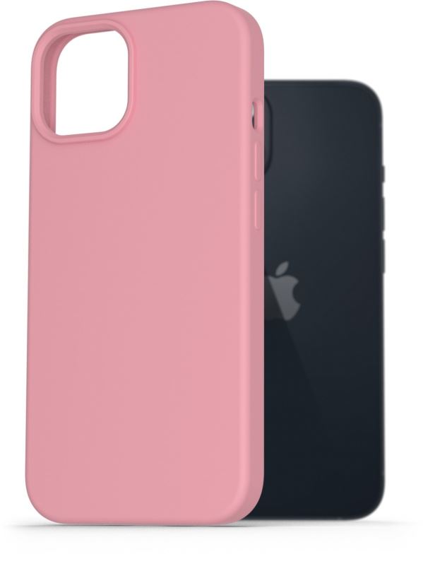 Kryt na mobil AlzaGuard Premium Liquid Silicone Case pro iPhone 14 růžové