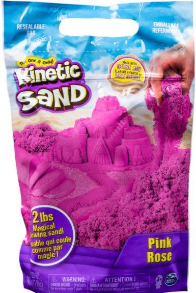 Kinetický písek Kinetic sand Balení růžového písku 0,9 kg