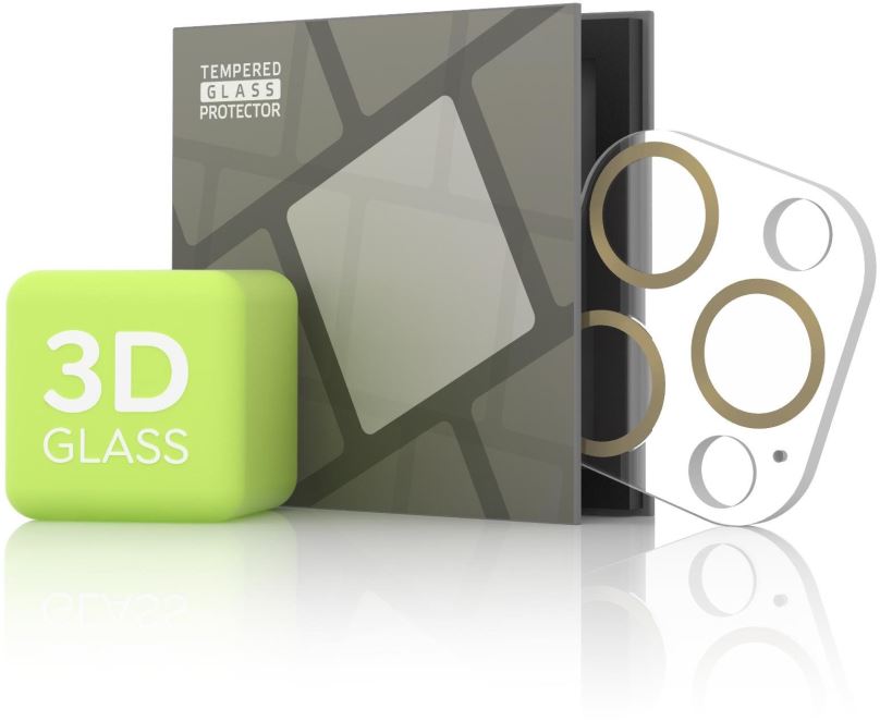 Ochranné sklo na objektiv Tempered Glass Protector pro kameru iPhone 12 Pro Max, zlatá