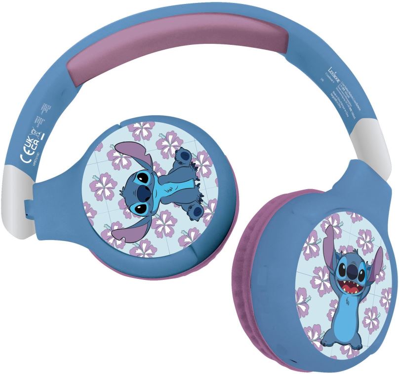 Bezdrátová sluchátka Lexibook Skládací bezdrátová sluchátka Disney Stitch