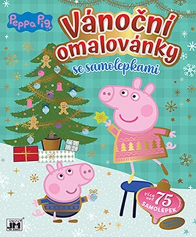 Omalovánky Vánoční omalovánky Peppa Pig: se samolepkami