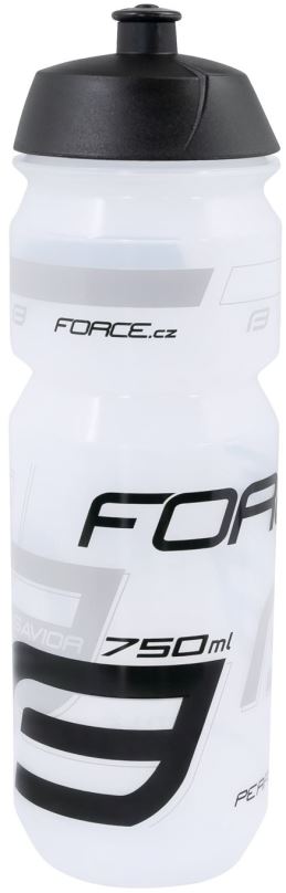 Láhev na pití Force Savior 0,75 l,transparentní-šedo-černá