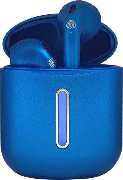 Bezdrátová sluchátka TESLA SOUND EB10 Bezdrátová Bluetooth sluchátka - Metallic blue