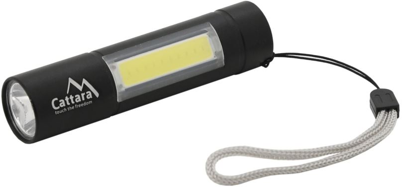 Baterka Cattara Svítilna kapesní LED 120lm nabíjecí
