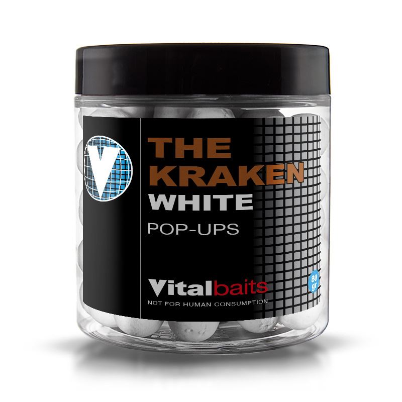 Vitalbaits Pop-Up The Kraken White 80g 14mm