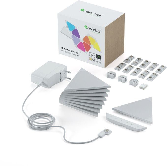 LED světlo Nanoleaf Shapes Triangles Mini Starter Kit 9 Pack