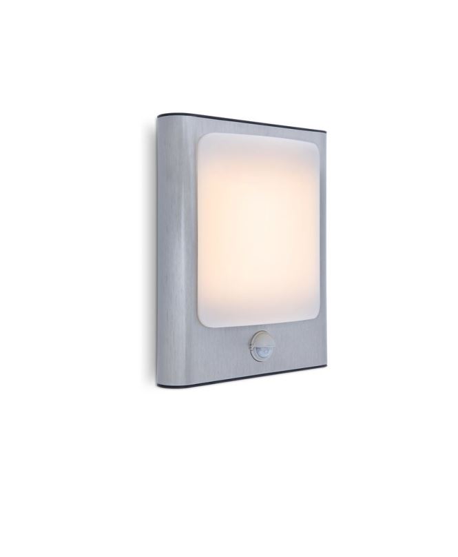Lutec 5033002001 LED zahradní nástěnná lampa se senzorem pohybu Face 1x13W | 800lm | 3000K | IP44