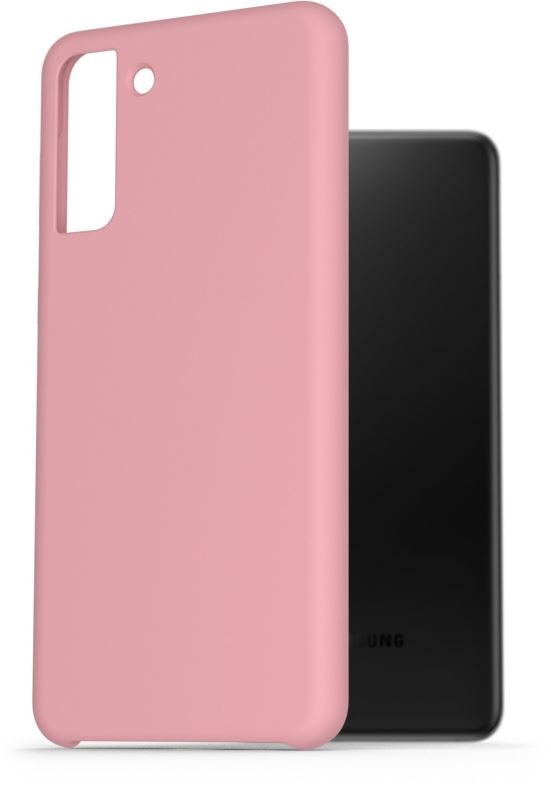 Kryt na mobil AlzaGuard Premium Liquid Silicone Case pro Samsung Galaxy S21+ 5G růžové