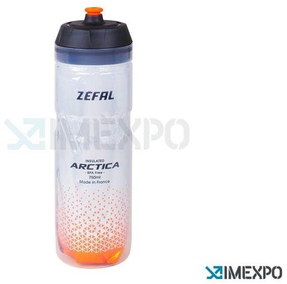 Láhev na pití Zefal Arctica 75 new stříbrná - oranžová