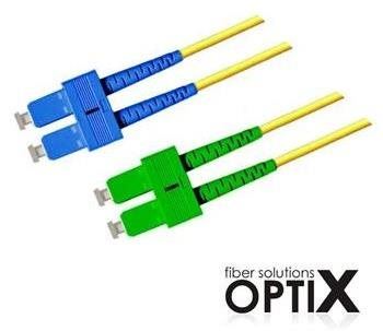 Datový kabel OPTIX SC/APC-SC optický patch cord 09/125 10m G657A