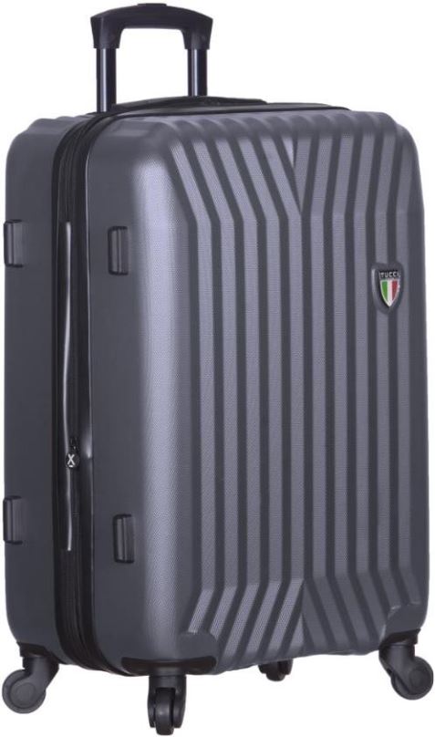 Cestovní kufr TUCCI T-0115/3 L ABS - charcoal