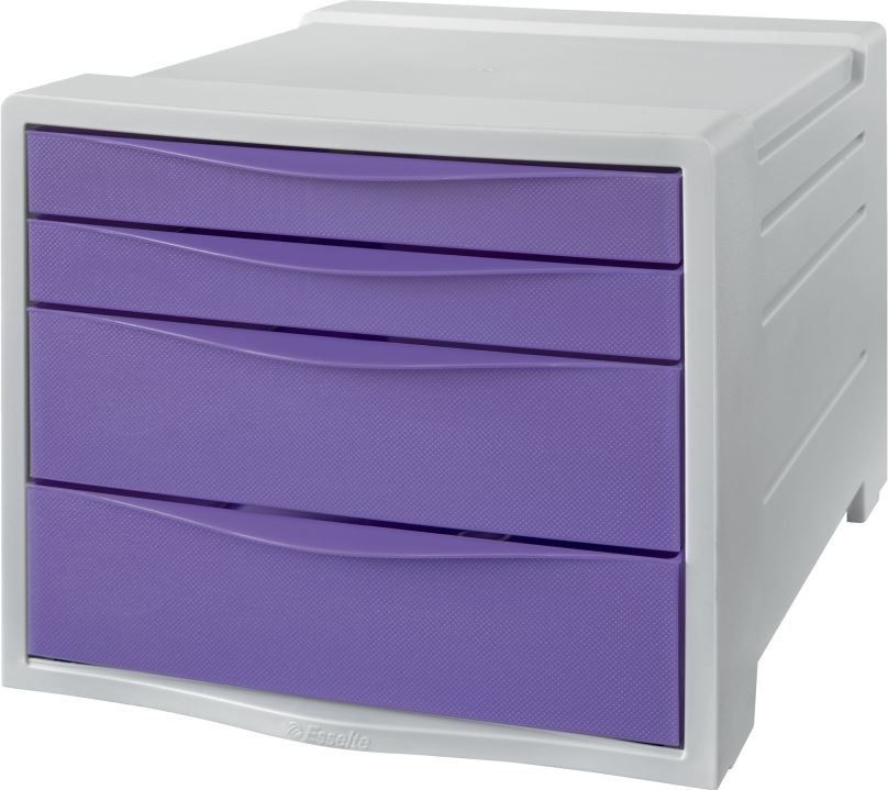 Zásuvkový box ESSELTE Colour Breeze A4, 4 zásuvky, levandulový