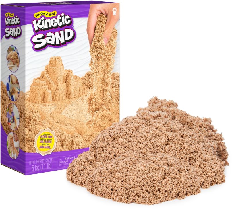 Kinetický písek Kinetic Sand 5Kg Hnědého Tekutého Písku