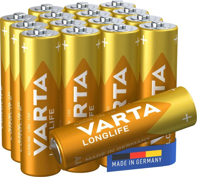 Jednorázová baterie VARTA alkalická baterie Longlife AA 16ks