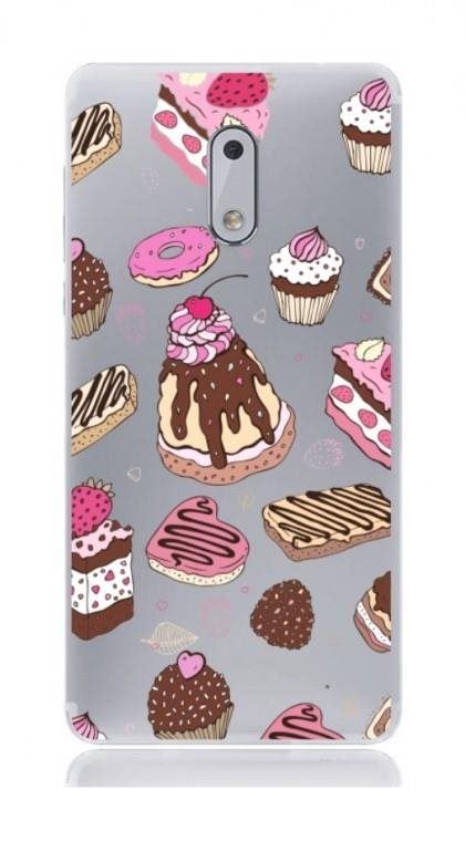 Pouzdro na mobil TopQ Nokia 6 silikon Desserts 21153