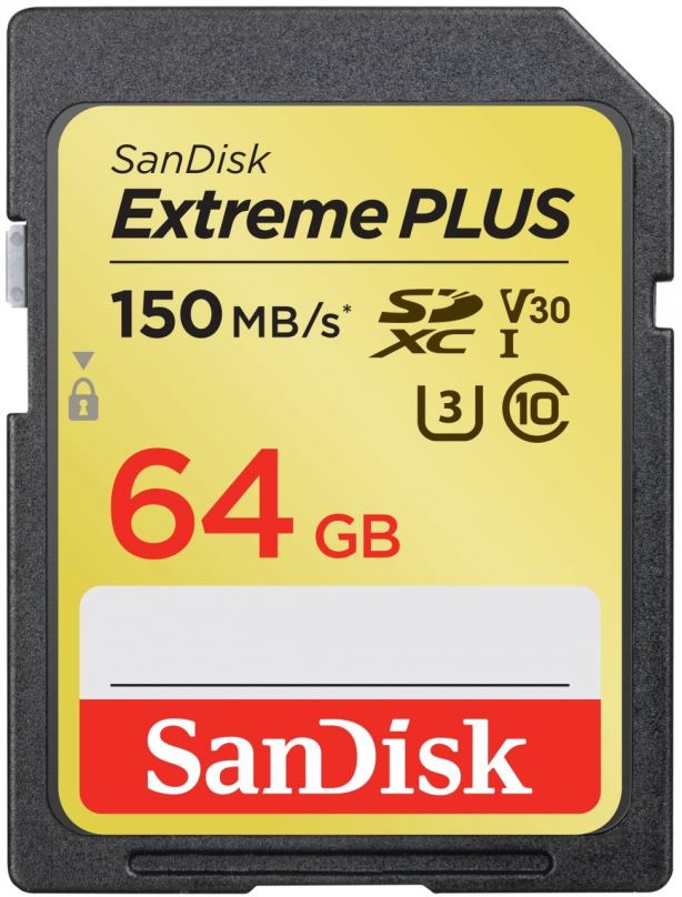 Paměťová karta SanDisk SDXC 64GB Extreme Plus