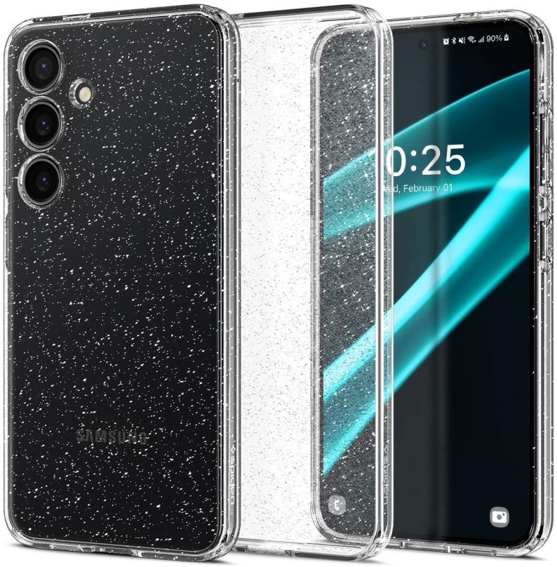 Kryt na mobil Spigen Liquid Crystal Glitter Crystal quartz Samsung Galaxy S24+