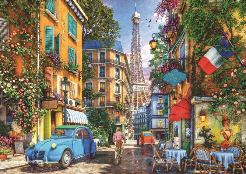 Puzzle Educa Puzzle Staré pařížské ulice 4000 dílků