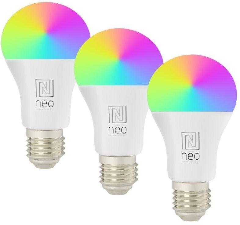 LED žárovka IMMAX NEO LITE E27 11W barevná a bílá, stmívatelná, WiFi, 3 pack