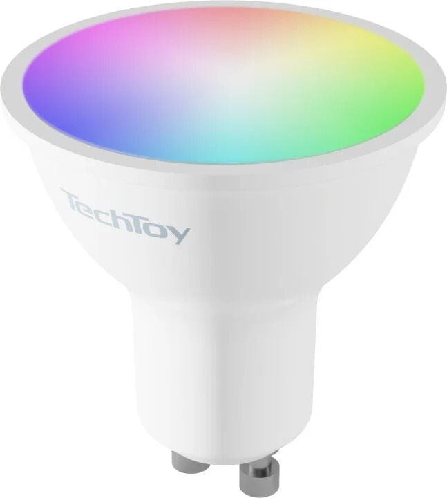 LED žárovka TechToy Smart Bulb RGB 4.7W GU10 ZigBee