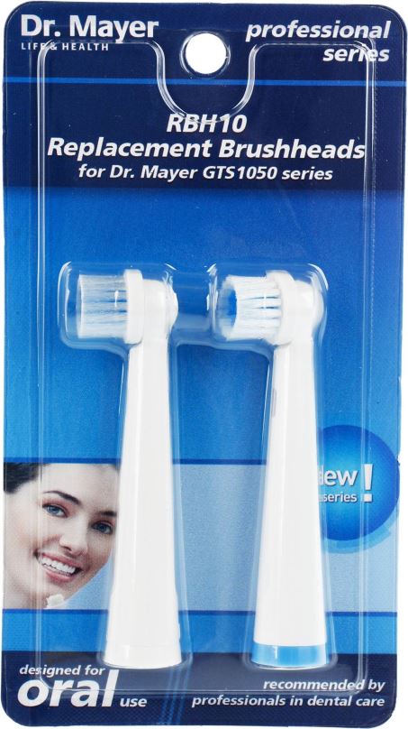 Náhradní hlavice k zubnímu kartáčku Dr. Mayer RBH10 náhradní hlavice pro GTS1050 - 2 ks