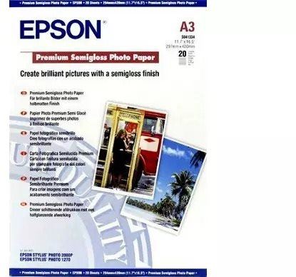 Fotopapír Epson Premium Semigloss Photo Paper - DIN A3+ - 250g/m2 - 20 list