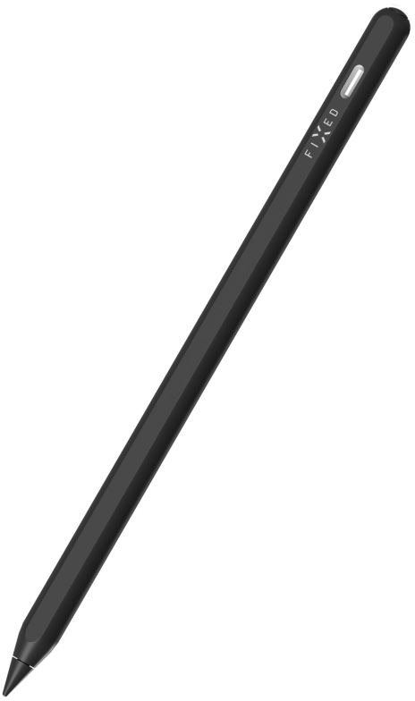 Dotykové pero (stylus) FIXED Graphite Pro pro iPady s bezdrátovým nabíjením a chytrým tlačítkem černý