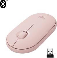 Myš Logitech Pebble M350 Wireless Mouse, růžová