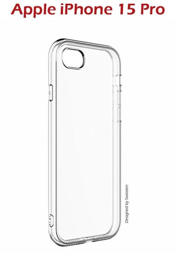 Kryt na mobil Swissten Clear Jelly pro Apple iPhone 15 Pro transparentní