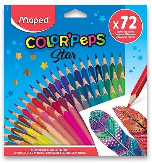Pastelky MAPED Color' Peps trojhranné 72 barev