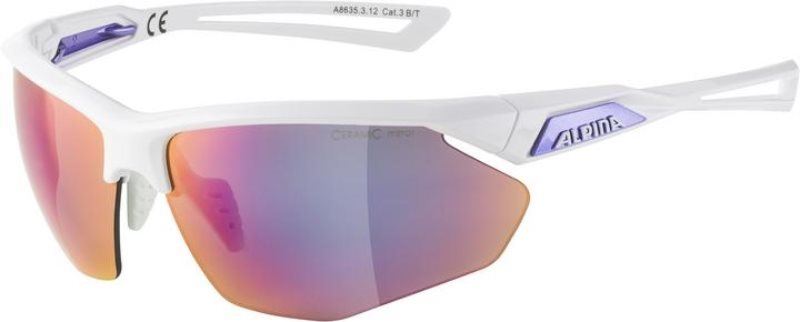 Cyklistické brýle Alpina NYLOS HR white-purple