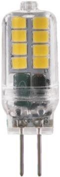 LED žárovka SMD LED Capsule čirá 2W/G4/12V AC-DC/6000K/200Lm/360°