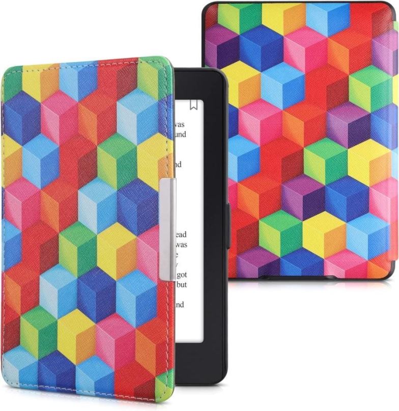 Pouzdro na čtečku knih KW Mobile - Colorful Blocks - KW4556946 - pouzdro pro Amazon Kindle Paperwhite 1/2/3 - vícebarevné
