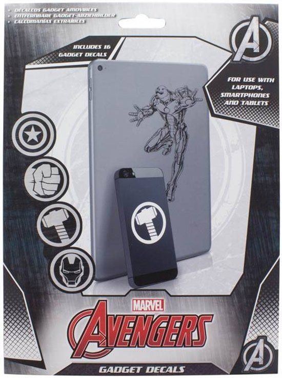 Samolepící štítky MARVEL Avengers - obtisky