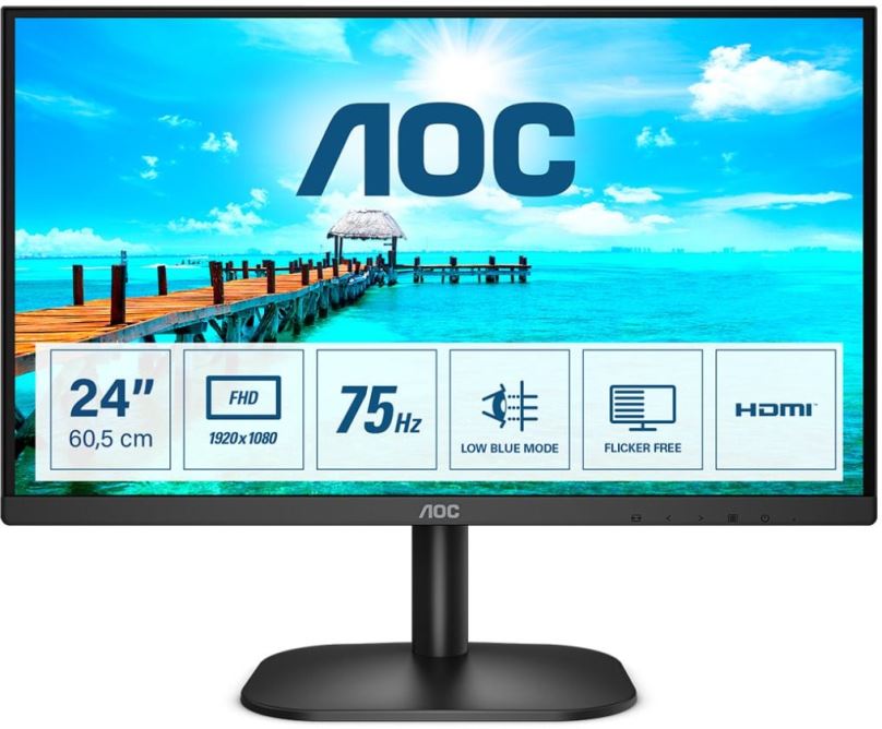 LCD monitor 23,8" AOC 24B2XHM2
