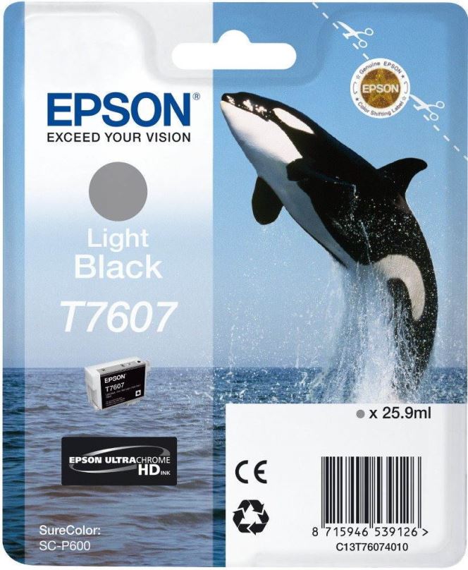 Cartridge Epson T7607 světle černá