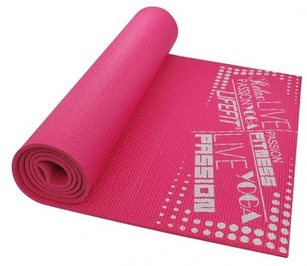 Podložka na cvičení Lifefit Slimfit Plus gymnastická světle růžová