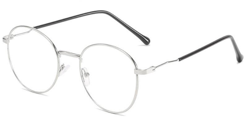 Brýle na počítač VeyRey brýle blokující modré světlo oválné Deug stříbrné