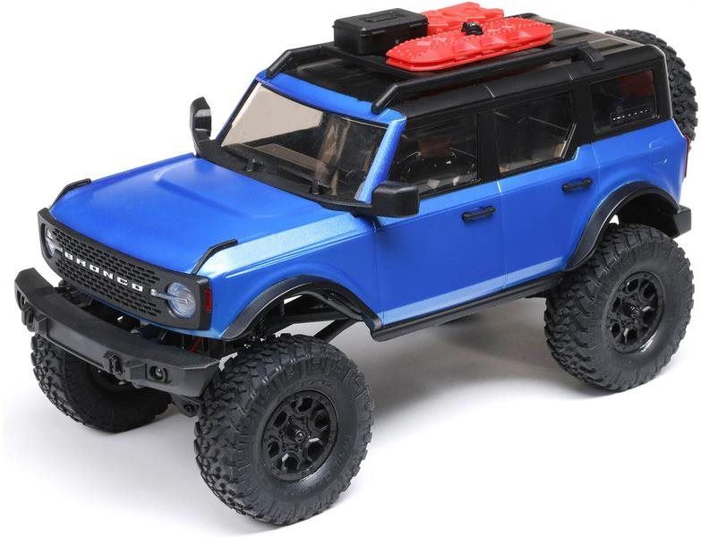 RC auto Axial SCX24 Ford Bronco 2021 1:24 4WD RTR modrý